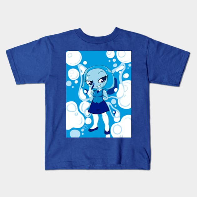 Aquamarine - Steven Universe Kids T-Shirt by Pink Grape Arts